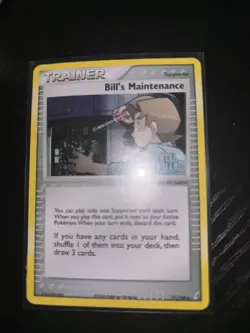 Bill's Maintenance EX Crystal Guardians 71/100 Reverse Holo pokemon card LP - Image 1