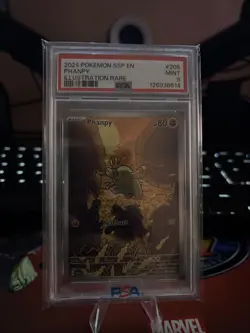 Phanpy Illustration 205/191 IR Rare Pokemon Surging Sparks PSA 9 Mint English - Image 1