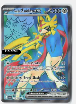 Hop's Zacian ex Holofoil Ultra Rare JTG 176/159 NM - Image 2