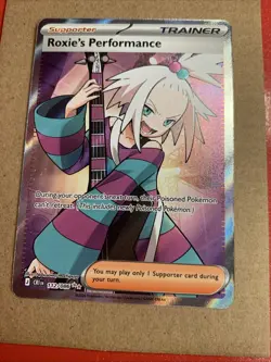 Pokemon TCG Roxie's Performance 112/086 Chaos Rising Full Art Holo - Image 1
