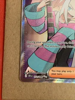 Pokemon TCG Roxie's Performance 112/086 Chaos Rising Full Art Holo - Image 2