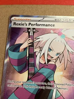Pokemon TCG Roxie's Performance 112/086 Chaos Rising Full Art Holo - Image 5