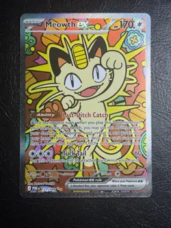 Pokemon Meowth ex 121/088 Me03: Perfect Order Holo GEM 💎 CLEAN - Image 1