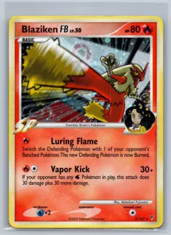 Blaziken FB 2/147 Holo Rare Supreme Victors Pokemon Moderately Played - Image 1