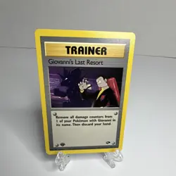 Pokemon TCG Giovanni's Last Resort Gym Challenge 105/132 Trainer Rare 1st Editi… - Image 1