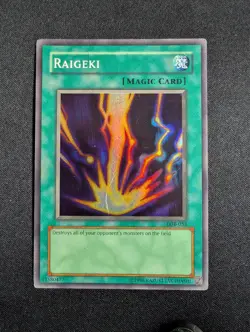 Yugioh - Raigeki LOB-053 Unlimited Super Rare HP - Image 1