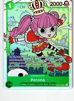 Perona OP12-034 Super Rare Legacy of the Master One Piece Lightly Played - Image 1