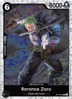 Roronoa Zoro Foil ST14-013 PRB-02 The Best One Piece - Image 1