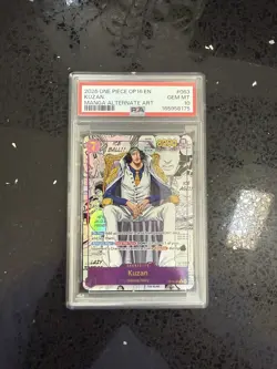 2026 ONE PIECE OP16-THE TIME OF BATTLE MANGA ALTERNATE ART #063 KUZAN PSA 10 - Image 1