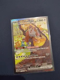 Pokemon TCG Bloodmoon Ursaluna EX 216/167 Twilight Masquerade SIR - Image 1