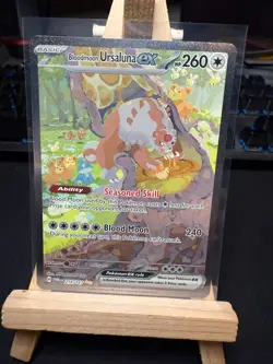 Pokemon TCG Bloodmoon Ursaluna ex 216/167 – Twilight Masquerade – SIR - NM - Image 1