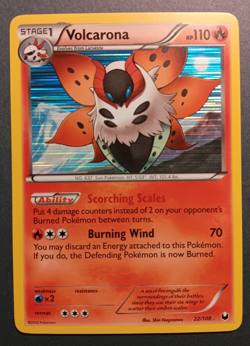 Volcarona 22/108 Dark Explorers Holo Rare Pokemon Card 2012 NM - Image 1