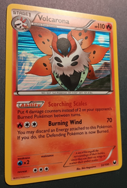 Volcarona 22/108 Dark Explorers Holo Rare Pokemon Card 2012 NM - Image 2