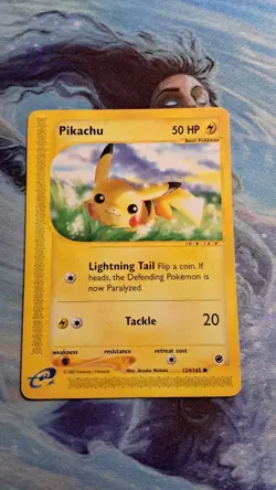 Pikachu 124/163 e Reader Regular Pokemon Card LP - Image 1