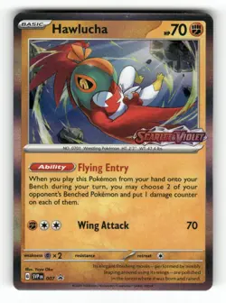 Hawlucha (Prerelease) 007 SV: Scarlet & Violet Promo Cards Holofoil - Image 2