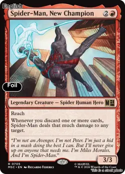 Spider-Man, New Champion EN [MSC - 705] - NM [Foil] TCG MTG - Image 1
