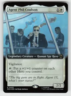 Foil Agent Phil Coulson (Extended Art) 402 Rare Marvel Super Heroes Near Mint - Image 1