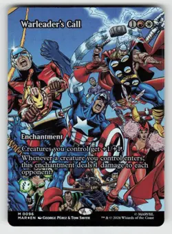Foil Warleader's Call (Borderless) 96 Mythic Marvel Universe Eternal-Legal NM - Image 1
