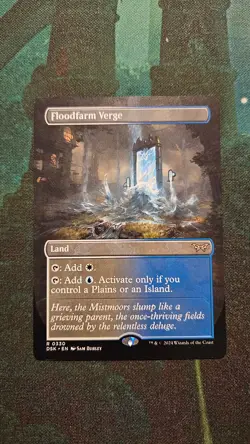 Floodfarm Verge Borderless Duskmourn House of Horror Magic the Gathering MtG - Image 1