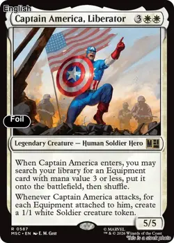 Captain America, Liberator EN [MSC - 587] - NM [Foil] TCG MTG - Image 1