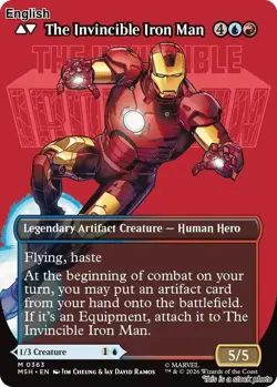 Tony Stark (Borderless) (0363) EN [MSH - 363] - NM TCG MTG - Image 2