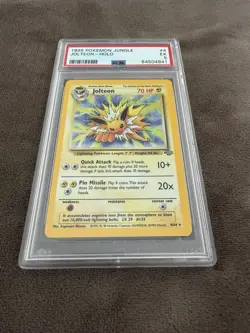 1999 Pokemon Jungle #4 Jolteon Holo PSA 5 - Image 1
