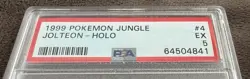 1999 Pokemon Jungle #4 Jolteon Holo PSA 5 - Image 3