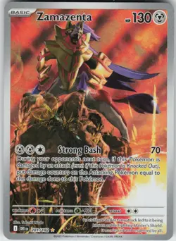 Holo Zamazenta 201/182 Illustration Rare Destined Rivals Near Mint - Image 1