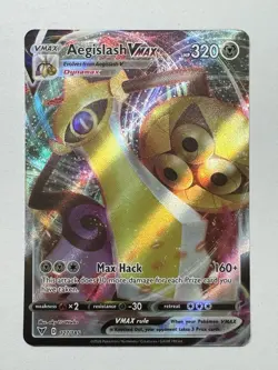 Pokemon TCG - Aegislash VMAX - Vivid Voltage 127/185 Ultra Rare Holo Full Art - Image 1