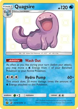 Quagsire SV10/SV94 Hidden Fates: Shiny Vault Holofoil - Image 1