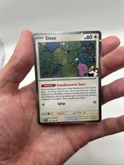 Ditto 132/165 Cosmos Holo Prize Pack Stamped Series 6 Pokemon TCG 151 Mew Swirl - Image 3