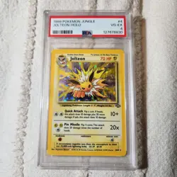 1999 Pokemon Jungle Jolteon - Rare Holo VG-EX PSA 4 #4 - Image 1
