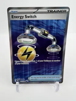 Energy Switch 107/084 Ultra Rare Pitch Black Pokemon Holo Near Mint - Image 1