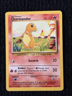 Charmander 46/102 LP+ & Charmeleon 24/102 MP 1999 Base Set PAIR OF 2 Pokemon TCG - Image 2