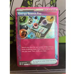 Pokemon Energy Search Pro 176/191 Sv08: Surging Sparks ACE SPEC Holo Trainer - Image 1