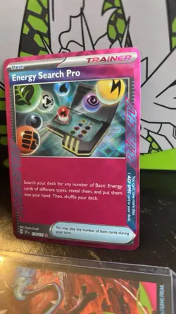 Pokemon Energy Search Pro 176/191 Sv08: Surging Sparks ACE SPEC Holo Trainer - Image 3