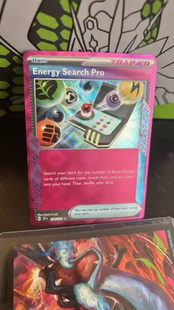 Pokemon Energy Search Pro 176/191 Sv08: Surging Sparks ACE SPEC Holo Trainer - Image 5
