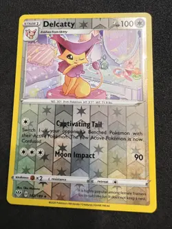 Delcatty 142/189 Rare Darkness Ablaze Pokemon Reverse Holo 2020 - Image 1