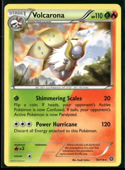 Volcarona 15/114 Rare Steam Siege Pokemon Near Mint - Image 1
