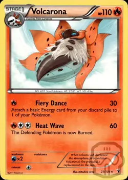 Volcarona 21/101 R Noble Victories Pokemon NM/M - Image 3