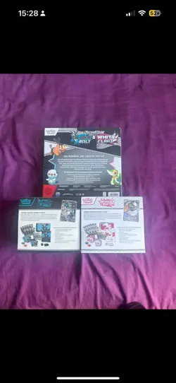 Pokemon TCG Black Bolt and White Flare ETB and poster collection ✅ - Image 1