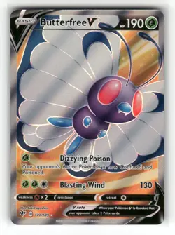 Butterfree V (Full Art) 177/189 SWSH03: Darkness Ablaze Holofoil - Image 2