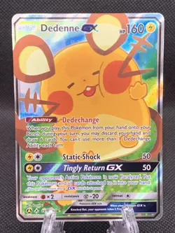 2019 Pokemon Sun & Moon Unbroken Bonds Dedenne GX Promos #195a /214 - Image 1