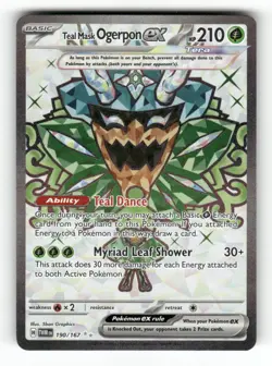 Teal Mask Ogerpon ex 190/167 SV06: Twilight Masquerade Holofoil - Image 2
