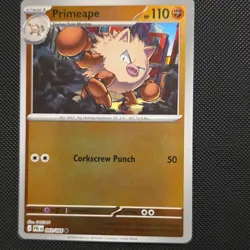 Pokemon TCG Pitch Black Primeape 043/084 Reverse Holo Common - Image 1
