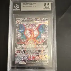 Pokemon Charizard ex SV03 Obsidian Flames SIR 223/197 Holo BGS 8.5 - Image 1