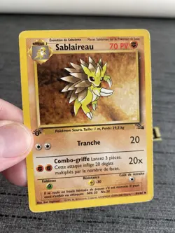 Carte Pokemon Sablaireau 41/62 Edition 1 Fossile Wizard Francais OCCASION - Image 3