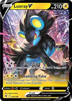 Luxray V SWSH10 050/189 Pokemon SWSH10: Astral Radiance Ultra Rare Holofoil E... - Image 1