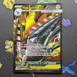Pokemon TCG - Mega Excadrill ex 103/084 Me05: Pitch Black Holo - Image 1