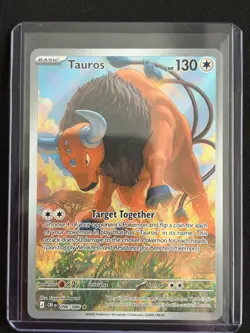 Tauros Chaos Rising Pokemon Card 096/086 Illustration Rare Near Mint - Image 1